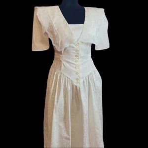 Vintage 80’s Country Romance Cottagecore Dress